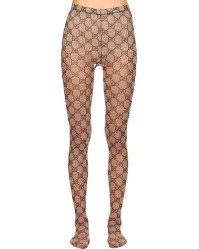gucci brown stockings